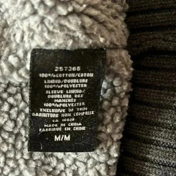 [M]Emanuel Ungaro Fleece Lined Cotton Knit Zip Up Heavy Sweater  Jacket - Picture 5 of 11